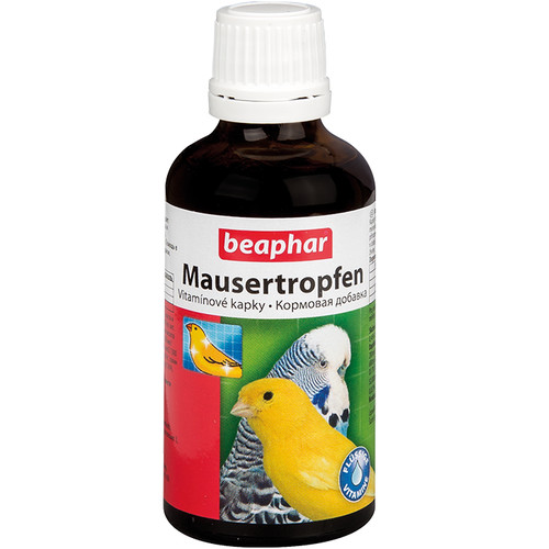 Витамины для птиц Beaphar Mausertropfen, 50 г, 50 мл