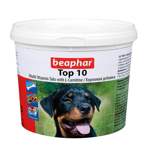 Витамины для собак Beaphar Top 10, 750 таб.