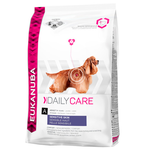 Корм для собак Eukanuba Daily Care Sensitive Skin, 12 кг