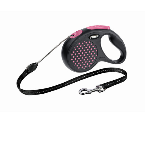 Поводок-рулетка для собак Flexi Design Classic, розовый
