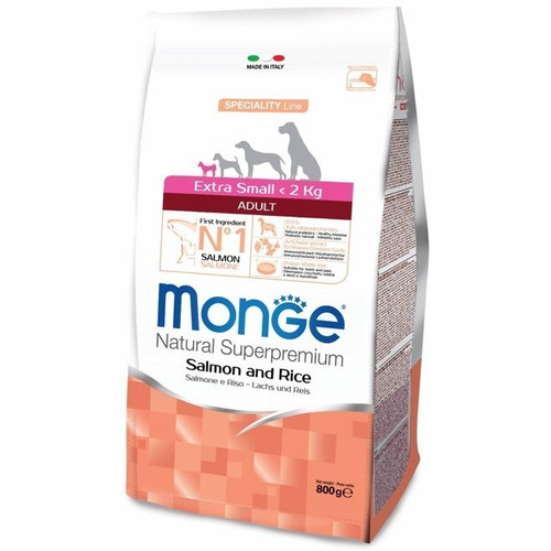 Корм для собак Monge Dog Speciality Extra Small, 800 г, лосось с рисом