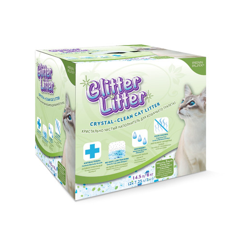 Наполнитель для кошачьего туалета Penn-plax Glitter Litter, 6 кг