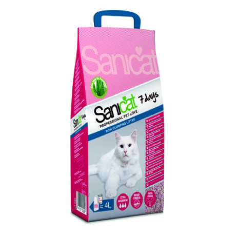 Наполнитель для кошачьего туалета Sanicat Aloe Vera, 2.7 кг