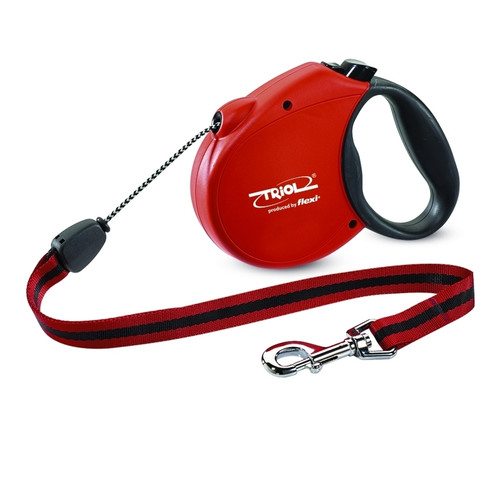 Поводок-рулетка для собак Triol by Flexi Standard Soft Red S, красный