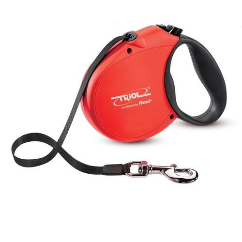 Поводок-рулетка для собак Triol by Flexi Standard Soft Red M, красный